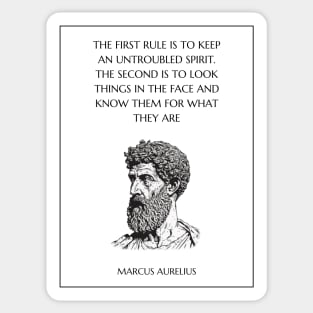 Marcus Aurelius Stoic Quote, Stoicism Philosophy Sticker